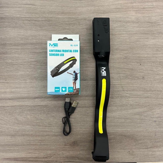 Dealeez. Diadema LED Recargable con Sensor de Movimiento